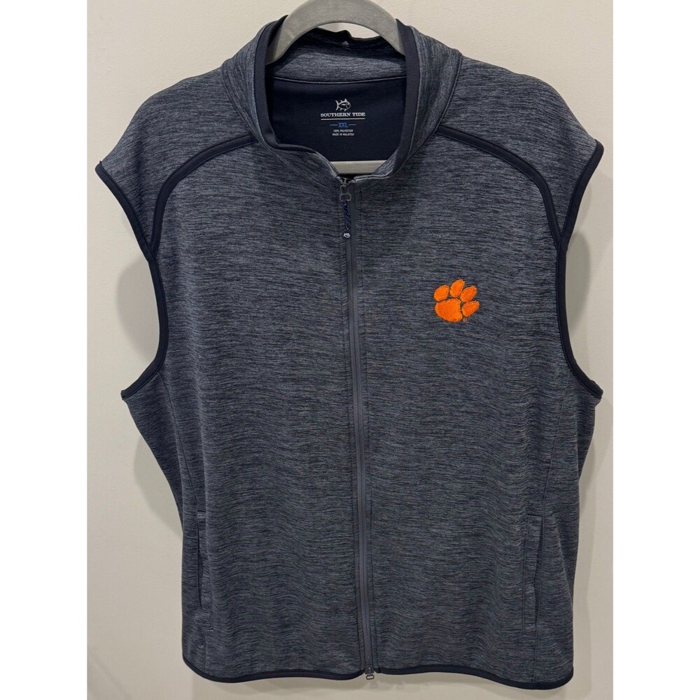 Clemson Tigers - Southern Tide Vest - Men's Size XXL - Gray
